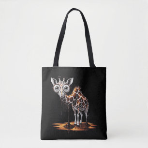 De Smeltende Giraffe Funny Surrealistische Kunst D Tote Bag