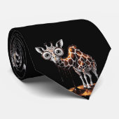 De Smeltende Giraffe Grappige Surrealistische Kuns Stropdas (Opgerold)