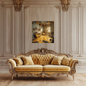 De Smeltende Kamer — Gothische Surrealistische Can Canvas Afdruk