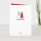 De Smeltende Sneeuwman, Kerstmis Kaart (Achterkant)