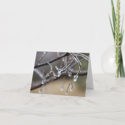 De smeltingen van het ijs, warme harten kaart (Voorkant)