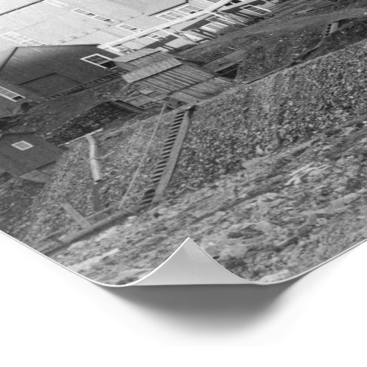 De Smet Gold Stamp Mill in Central City Poster (Hoek)