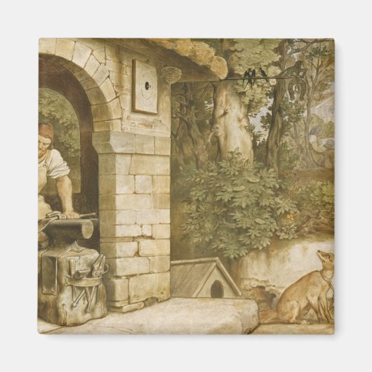 De smid van Ruhla, c.1854-55 Magneet (Voorkant)