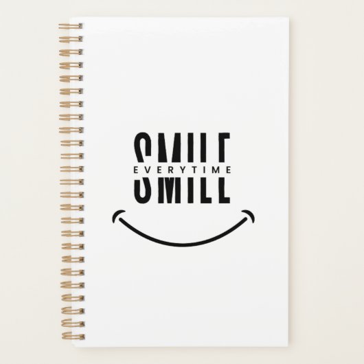 De “Smile Every Time” Dagelijkse Planner (Voorkant)