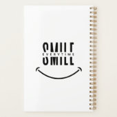 De “Smile Every Time” Dagelijkse Planner (Achterkant)