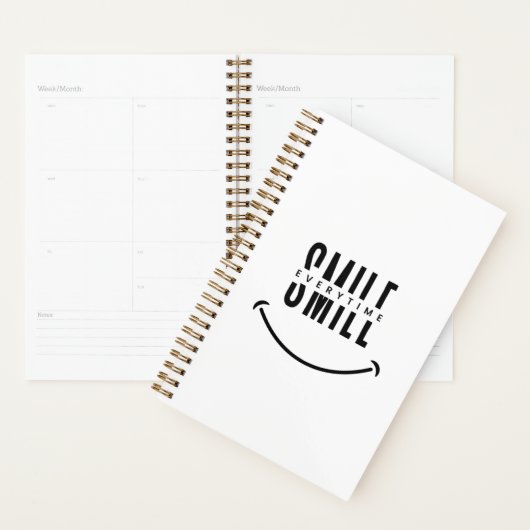De “Smile Every Time” Dagelijkse Planner (Display)