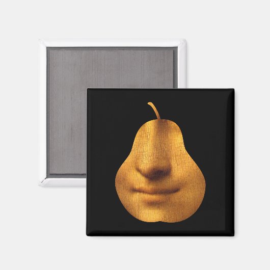 De Smile Square Magnet van Mona Lisa (Voorkant / Achterkant)