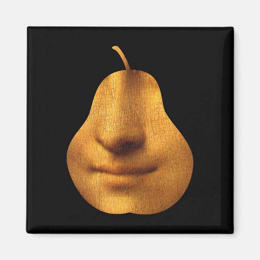 De Smile Square Magnet van Mona Lisa (Voorkant)