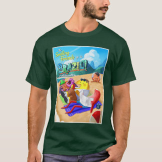 De Smiling Friends gaan naar Brazilië retro T-shirt