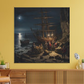 De smokkelaars van 1745 canvas afdruk (Insitu (Woonkamer))