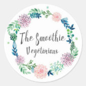 De Smoothie Vegetarians Stickers (Voorkant)
