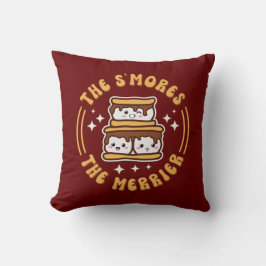 De S'mores De Merrier Grappige Kawaii Camping Gift Kussen