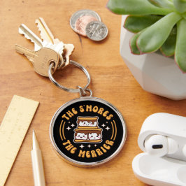 De S'mores De Merrier Grappige Kawaii Camping Gift Sleutelhanger