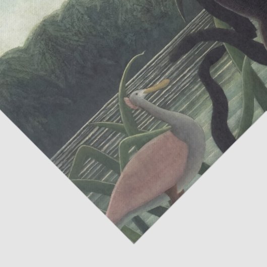 De Snake Charmer van Henri Rousseau Tissuepapier (Detail)