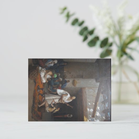 De Snake Charmer van Jean-Leon Gerome Briefkaart (Staand voorkant)