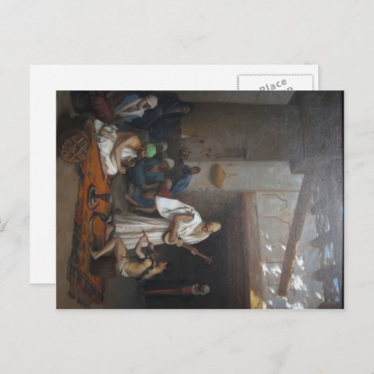 De Snake Charmer van Jean-Leon Gerome Briefkaart (Voorkant / Achterkant)