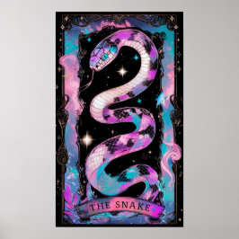 De Snake Tarot Kaart Witchy Poster