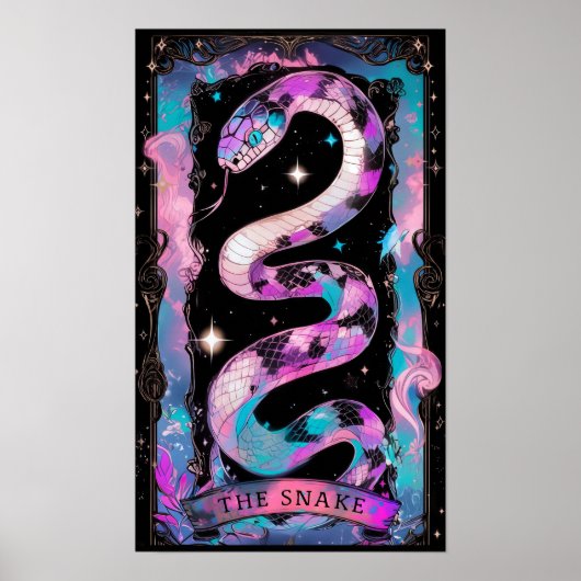 De Snake Tarot Kaart Witchy Poster (Voorkant)
