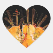 DE SNAREN VAN ZONNESCHIJN HART STICKER (Voorkant)