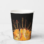 DE SNAREN VAN ZONNESCHIJN PAPIEREN BEKERS (Achterkant)