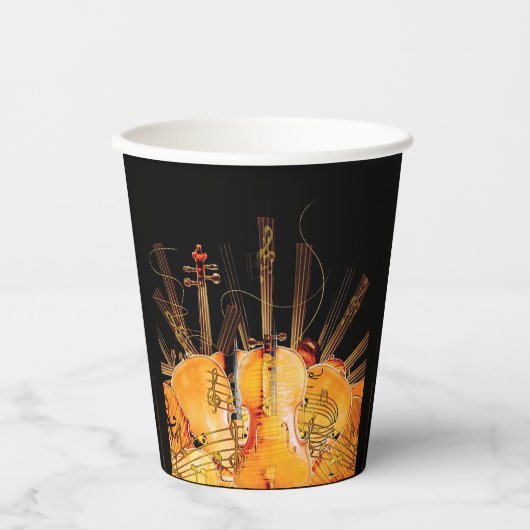 DE SNAREN VAN ZONNESCHIJN PAPIEREN BEKERS (Voorkant)