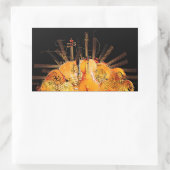 DE SNAREN VAN ZONNESCHIJN RECHTHOEKIGE STICKER (Tas)