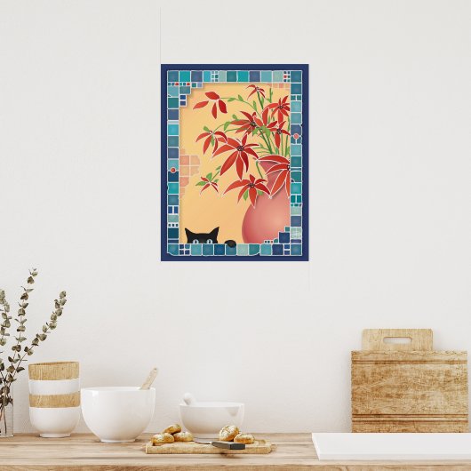 De Sneak... muur Poster (Keuken)