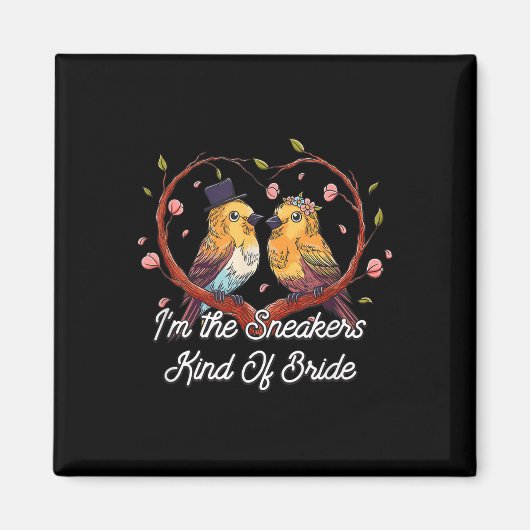 De Sneakers soort bruid bruiloft toekomstige vrouw Magneet (Voorkant)