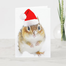 De sneeuw Aardeekhoorn van de Kerstman Feestdagen Kaart