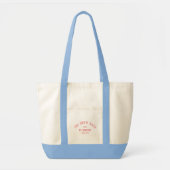De Sneeuw Bach Ski Thema Bachelorette Tote Tas (Voorkant)