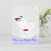 De Sneeuw Geisha Kaart (Staand voorkant)