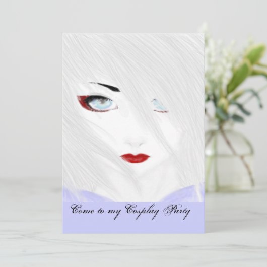 De Sneeuw Geisha Kaart (Staand voorkant)