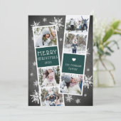 De sneeuw Kaart van de Collage van de Foto van de (Staand voorkant)