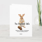 De sneeuw Kerstkaart van Bossen Pocono Feestdagen Kaart (Achterkant)