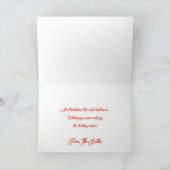 De sneeuw Kerstkaart van de Weg Feestdagen Kaart (Binnen)