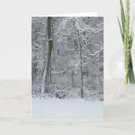 De sneeuw Kerstkaart van het Bos 5x7 Feestdagen Kaart