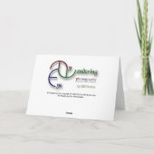 De sneeuw Kerstkaart van Lichten Feestdagen Kaart (Achterkant)