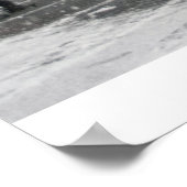 De sneeuw moet in druk worden gezet poster (Hoek)