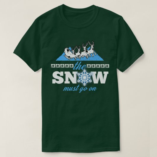 De sneeuw moet op Winter Snow Environmentalist Ch T-shirt (Design voorkant)