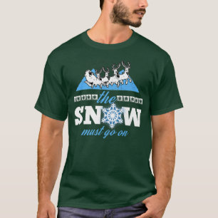 De sneeuw moet op Winter Snow Environmentalist Ch T-shirt