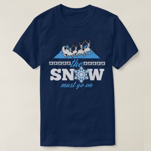 De sneeuw moet op Winter Snow Environmentalist Ch T-shirt (Design voorkant)