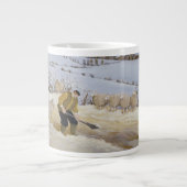 De sneeuw ontruimen grote koffiekop (Voorkant)