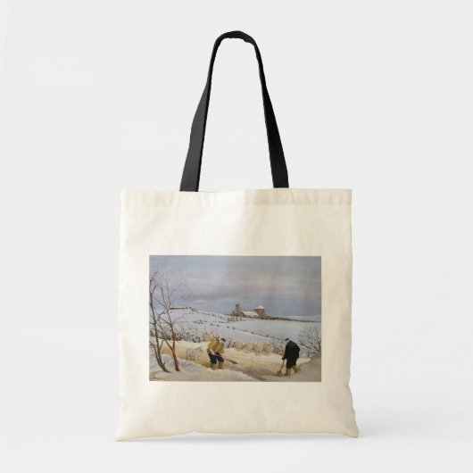 De sneeuw ontruimen tote bag (Voorkant)