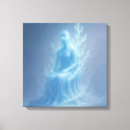 De Sneeuw-orakel Canvas Afdruk