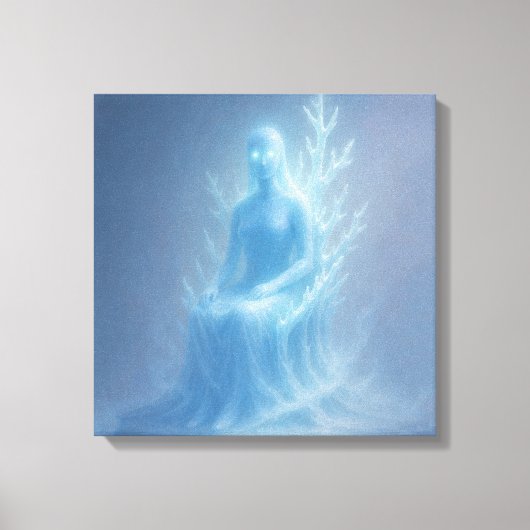 De Sneeuw-orakel Canvas Afdruk (Voorkant)