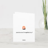 De sneeuw PostKerstkaart van de Lamp Feestdagen Kaart (Achterkant)