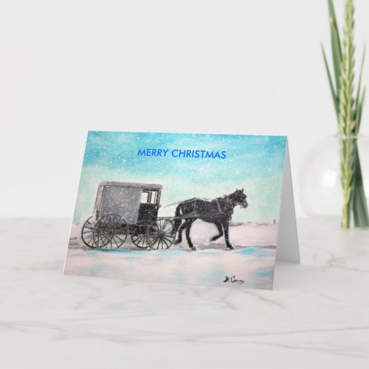 DE SNEEUW VAN DE UI, VROLIJKE KERSTMIS FEESTDAGEN KAART (Voorkant)