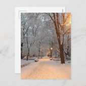 De Sneeuw van de winter in de Kaart van de (Voorkant / Achterkant)