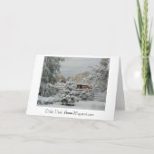 De Sneeuw van de winter in de Kerstkaart van Utah Feestdagen Kaart (Achterkant)