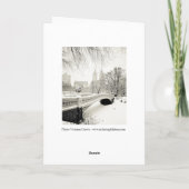 De Sneeuw van de winter - prettige feestdagen Kaart (Achterkant)